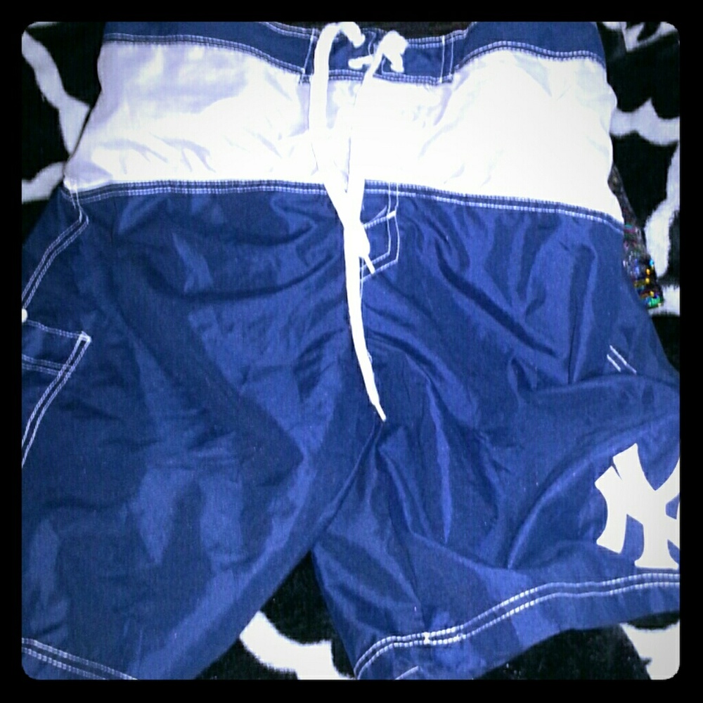 New York Yankees swim trunks
